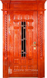 Стальная парадная дверь в частный дом №17 - фото №1