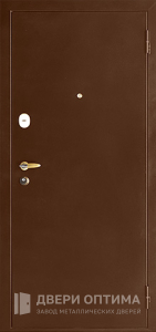 Металлическая дверь с зеркалом и порошковым напылением №2 - фото №1