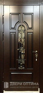 Металлическая дверь с ковкой №16 - фото №2