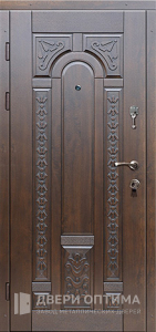 Уличная дверь с МДФ накладкой в коттедж №7 - фото №2