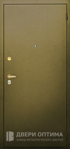 Железная дверь в офис с порошковым напылением и МДФ №4 - фото №1