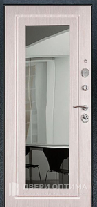 Стальная дверь в квартиру с зеркалом №44 - фото №2