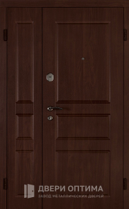 Двухстворчатая дверь металлическая в квартиру на заказ №4 - фото №1