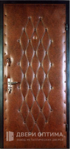 Входная дверь эконом класса с винилискожей №17 - фото №1