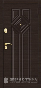 Металлическая дверь обшитая МДФ №189 - фото №1