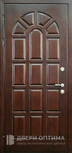 Входная дверь эконом класса с винилискожей №17 - фото №2
