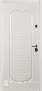 Белая железная дверь входная №33 - фото №2