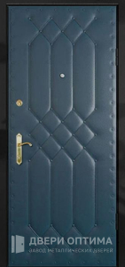 Дверь с МДФ накладкой и дермантином №16 - фото №1