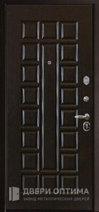 Входная дверь с отделкой МДФ с наружной стороны №517 - фото №2