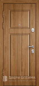 Металлическая дверь обшитая МДФ панелью №179 - фото №2