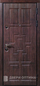 Металлическая дверь современная в коттедж №19 - фото №1