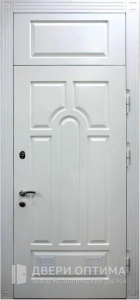 Металлическая дверь с фрамугой в квартиру №21 - фото №1