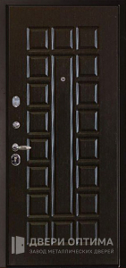 Железная дверь входная с зеркалом №5 - фото №1