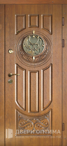 Дверь входная металлическая в коттедж №369 - фото №1