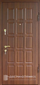 Металлическая дверь МДФ снаружи №535 - фото №1