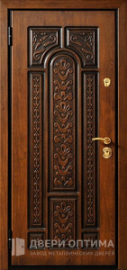 Металлическая утеплённая дверь с виноритом №25 - фото №2