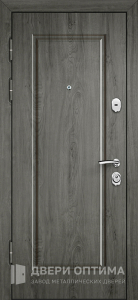 Входная металлическая дверь серого цвета №12 - фото №2