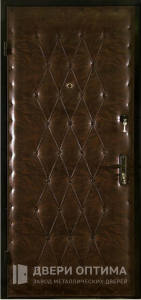 Дверь металлическая эконом с винилискожей №22 - фото №2