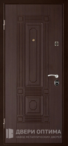 Металлическая дверь с МДФ панелью для деревянного дома №39 - фото №2
