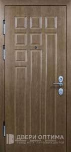 Входная дверь с МДФ накладкой в гостиницу №66 - фото №2
