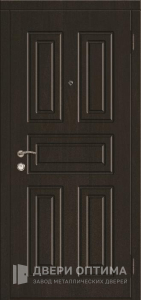 Металлическая дверь с МДФ в частный дом №60 - фото №1