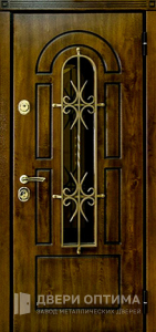 Дверь с элементами ковки №12 - фото №1