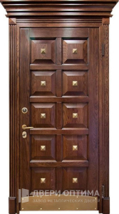 Металлическая дверь в коттедж №374 - фото №1