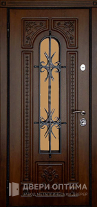 Стальная дверь с кованными элементами №13 - фото №2