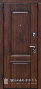 Металлическая дверь с ручкой на планке №7 - фото №2