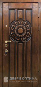 Уличная дверь с МДФ для дома №524 - фото №1