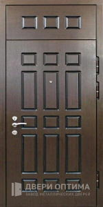Входная дверь с фрамугой в квартиру №30 - фото №1