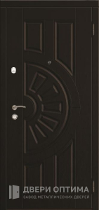 Металлическая дверь с МДФ отделкой №322 - фото №1