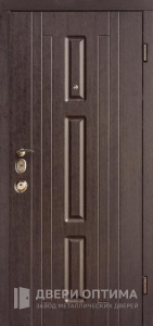 Дверь с двумя контурами уплотнения с накладками МДФ №20 - фото №1