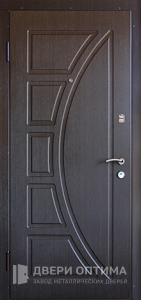 Дверь металлическая входная белая снаружи №7 - фото №2