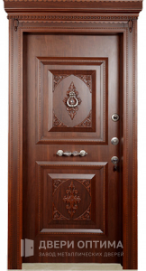 Стальная элитная дверь в коттедж №46 - фото №1