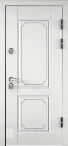 Входная дверь в коттедж белая №28 - фото №1