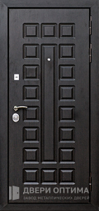 Металлическая дверь с МДФ накладкой для деревянного дома №45 - фото №1