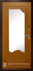 Стальная дверь с зеркалом №53 - фото №2