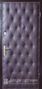 Входная дверь с отделкой винилискожая №13 - фото №1