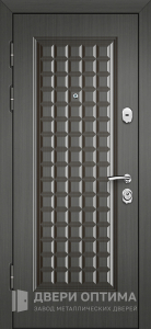 Металлическая дверь с МДФ накладкой в коттедж №49 - фото №2