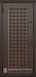 Входная дверь МДФ внутри ровная №105 - фото №2
