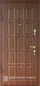 Утепленная дверь с белой МДФ панелью №15 - фото №2