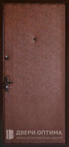 Стальная дверь с МДФ и кожей №14 - фото №1