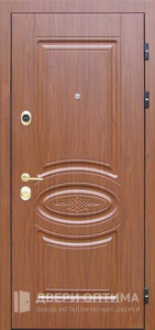 Дверь МДФ на улицу стальная №381 - фото №1