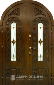 Дверь с аркой для коттеджа №69 - фото №1