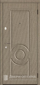 Металлическая дверь с МДФ панелью для загородного дома №36 - фото №1