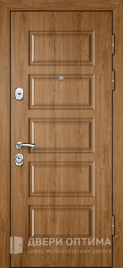 Металлическая дверь винорит МДФ с зеркалом №15 - фото №1