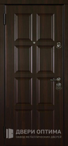 Входная дверь для частного дома с МДФ №208 - фото №2