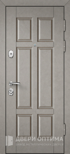 Металлический дверь с двумя МДФ №156 - фото №1