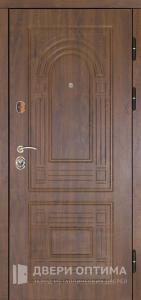 Металлическая дверь обшитая МДФ панелью №179 - фото №1